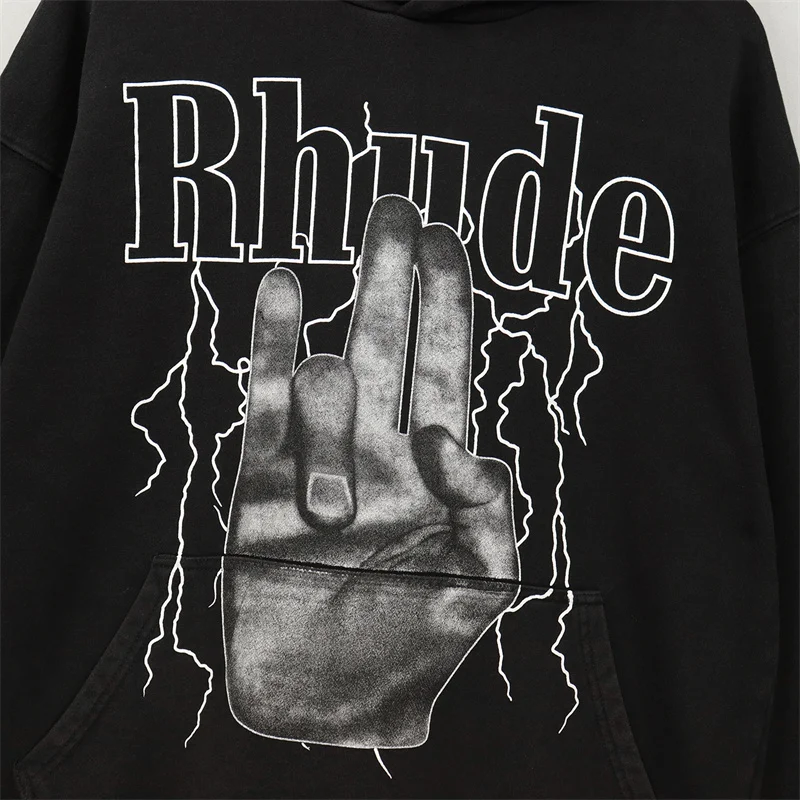 RHUDE 2023 new hoodie sports sweater