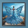 Engelsfl&uuml;gel M&auml;dchen - speziell geformtes Diamond Painting - 30*30cm