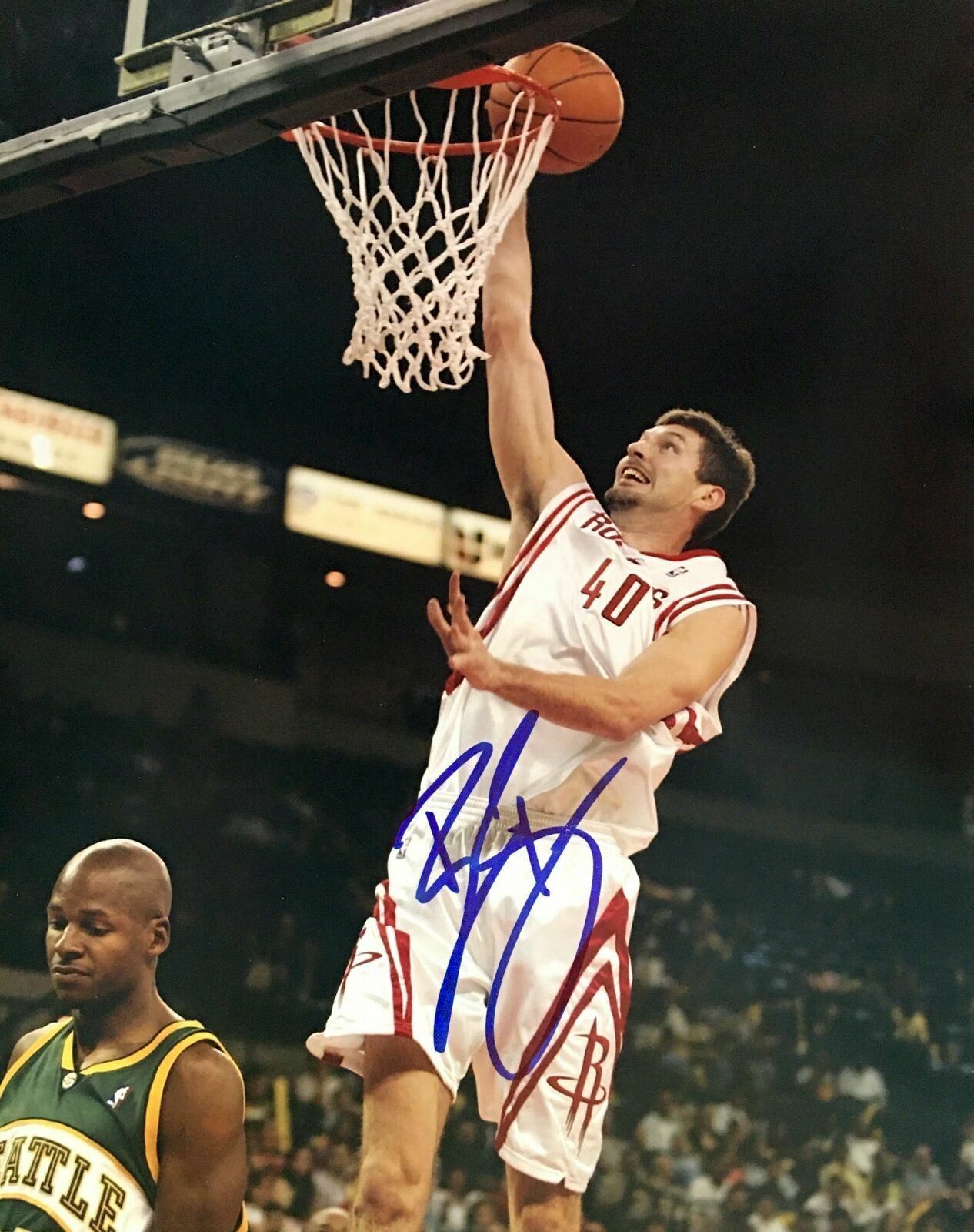 Ryan Bowen Signed Houston Rockets 8x10 Photo Poster painting  SHIP Autograph Auto