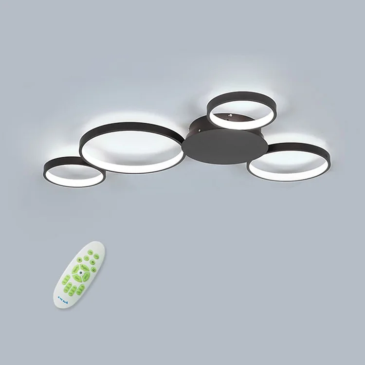 Multi Circle Flush Mount Ceiling Light Modern LED Light - Appledas