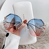 2024 Woman Rimless Diamond Sunglasses