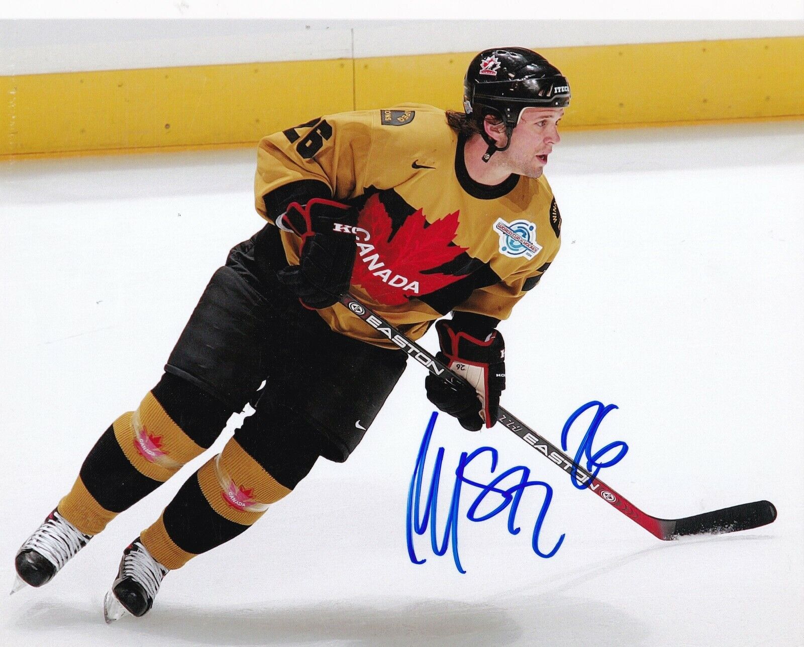 MARTIN ST. LOUIS TEAM CANADA ACTION SIGNED 8x10