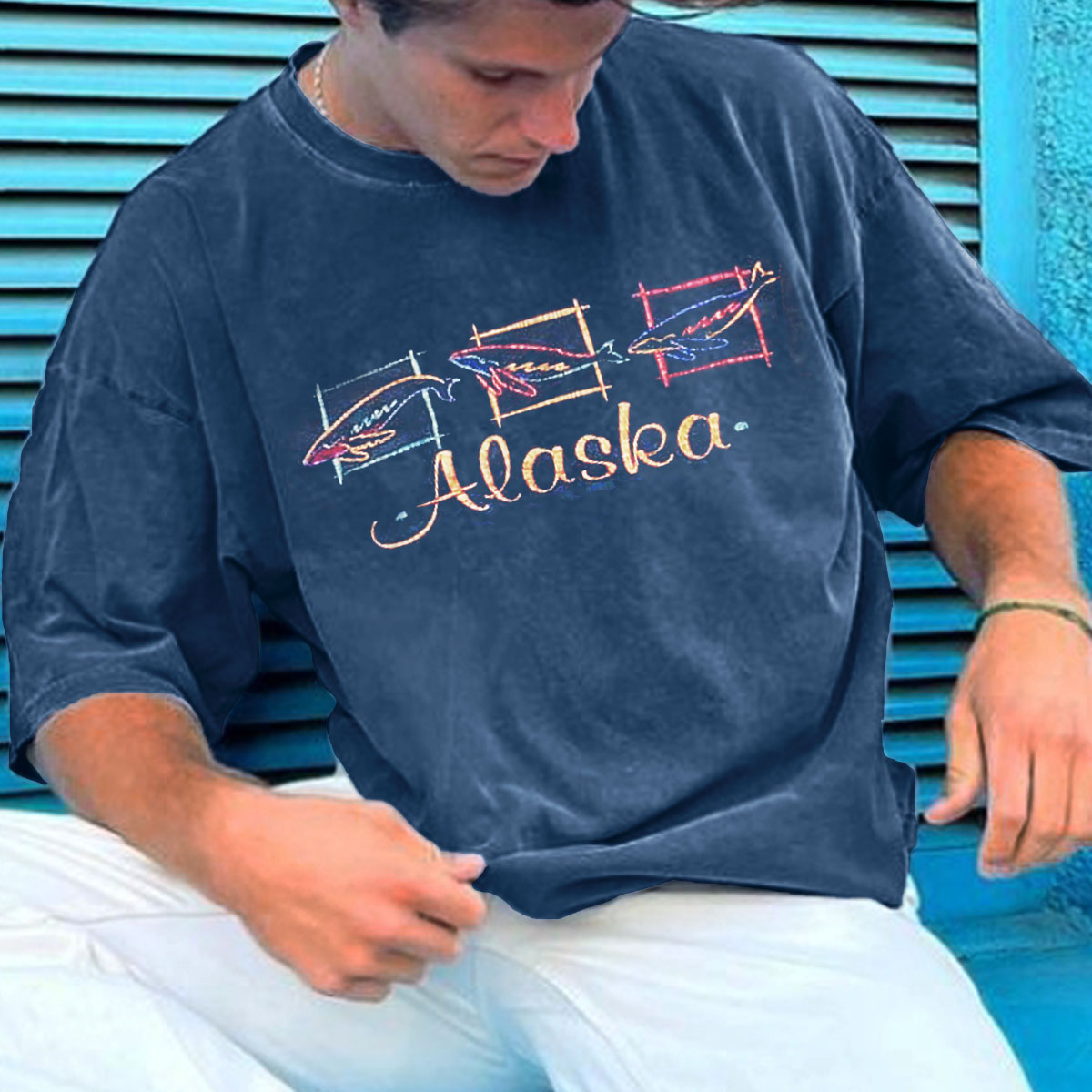 Men's Vintage Alaska T-Shirt Lixishop 