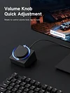 USB C Hub with Shortcut Button, RGB Type-C Docking Station