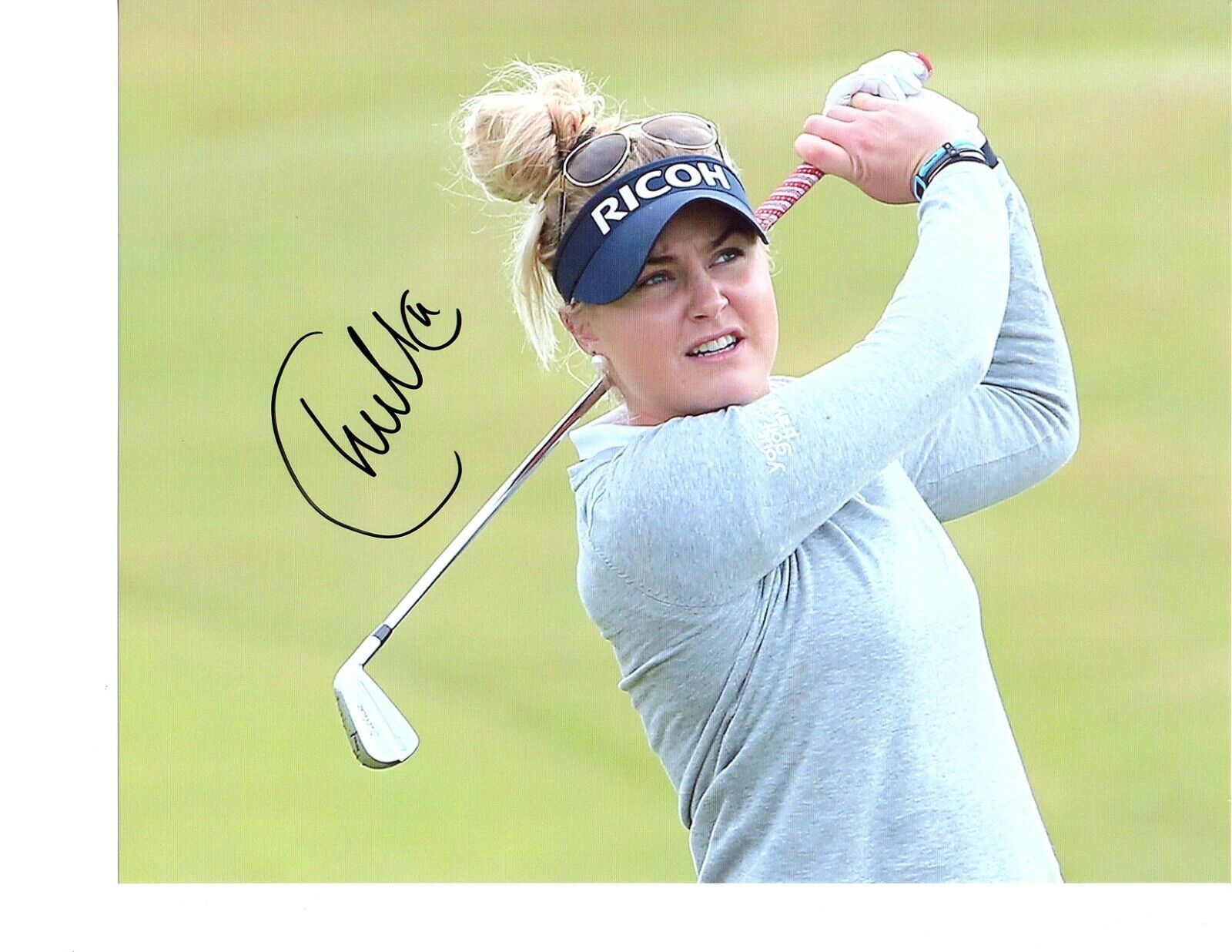 Charley Hull LPGA superstar hand signed autograph 8x10 golf Photo Poster painting coa England c