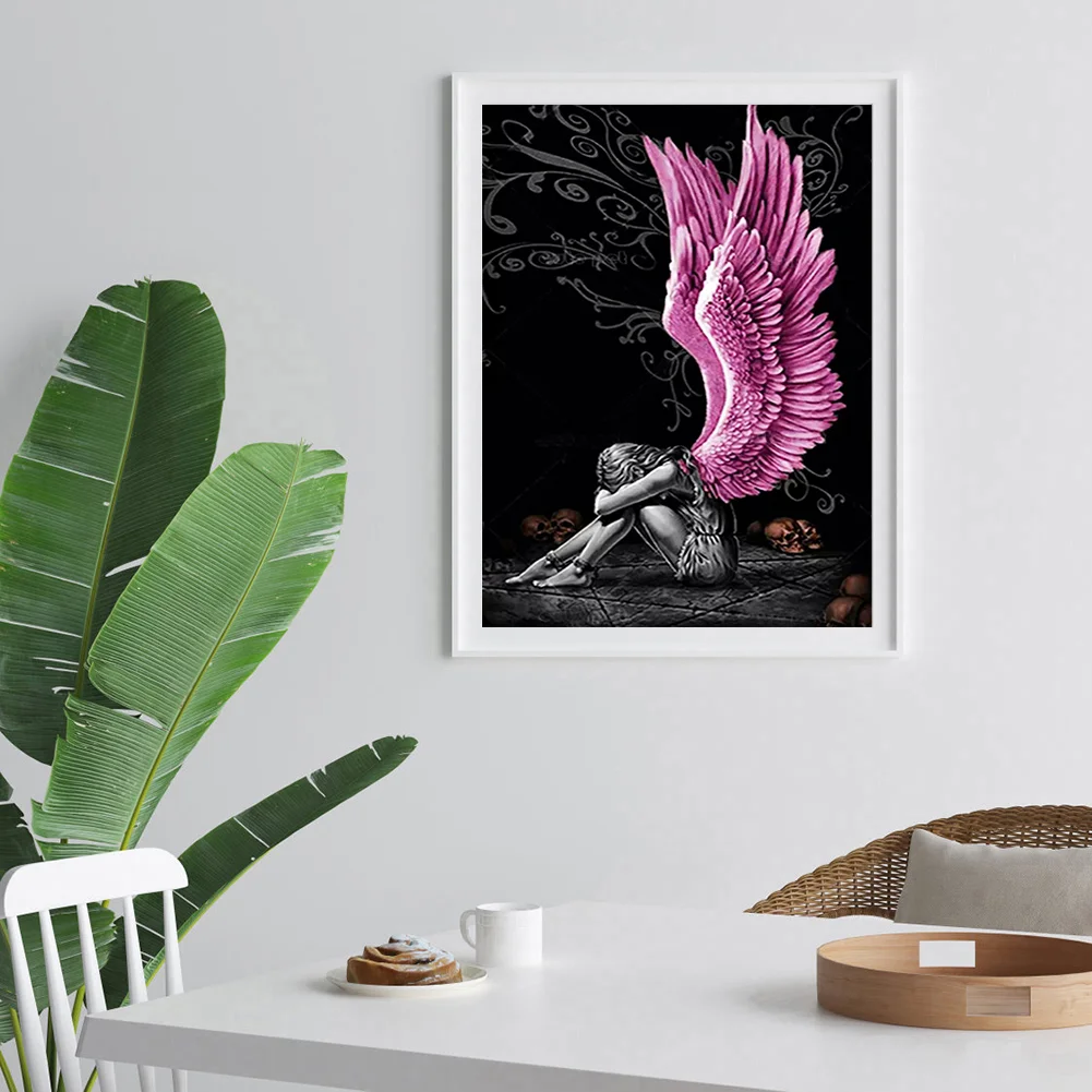 Diamond Painting - Full Round Drill - Angel Wings(30*40cm)
