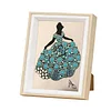 Framed Pearl Diamond Painting - Special Shaped - Princess Gown (17x22cm)