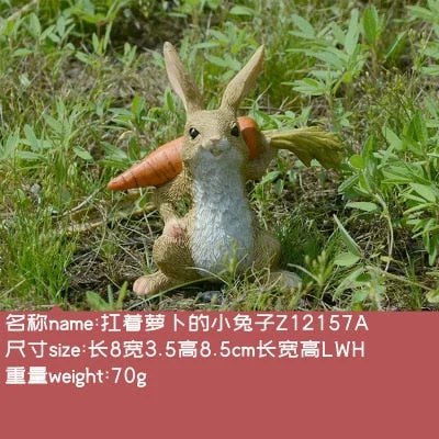 Everyday Collection cute Easter rabbit Desk decoration fairy garden bunny animal figurine home decor Valentine's Day gift