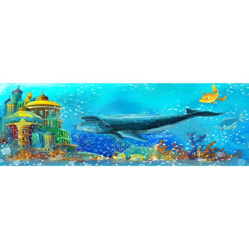 

80*30CM - Round Drill Diamond Painting - Underwater World, 501 Original