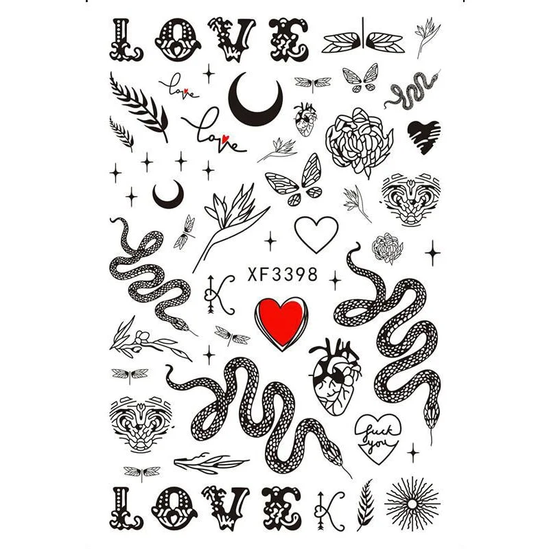 3D Nail Sticker Flowers Leaves Abstract Floral Decals And Sticker Nail Foils Slider Nail Art Decals Manicure Nails Accesories-Nail Inspo