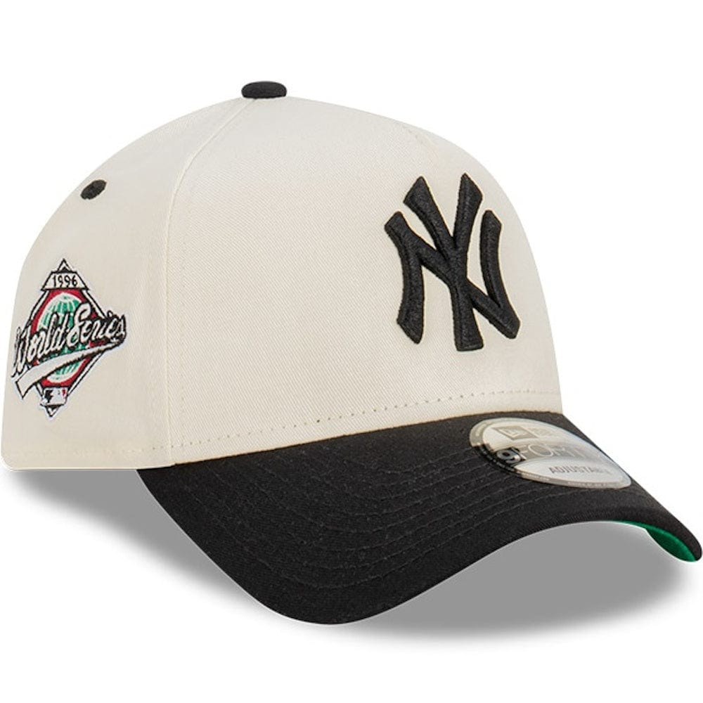 new era yankees 9forty a frame snapback black white