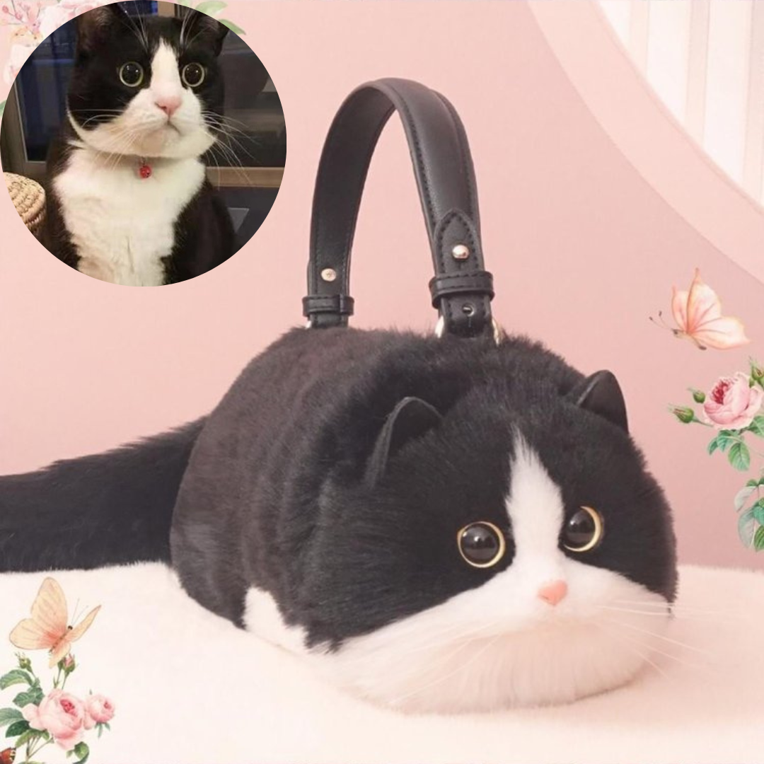 Personalized Realistic Cat Handbag Shoulder Bags - Upload Your Cat Photo