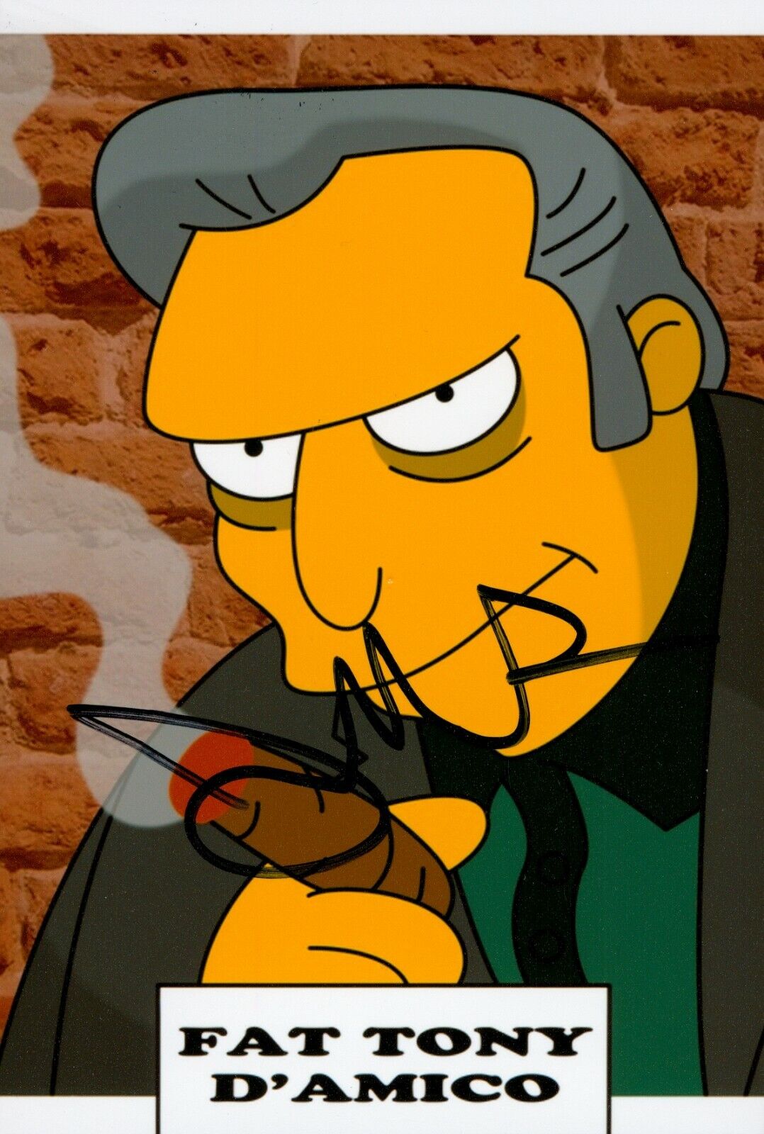 Joe Mantegna Signed 6x4 Photo Poster painting The Simpsons Fat Tony Mob Boss Autograph + COA