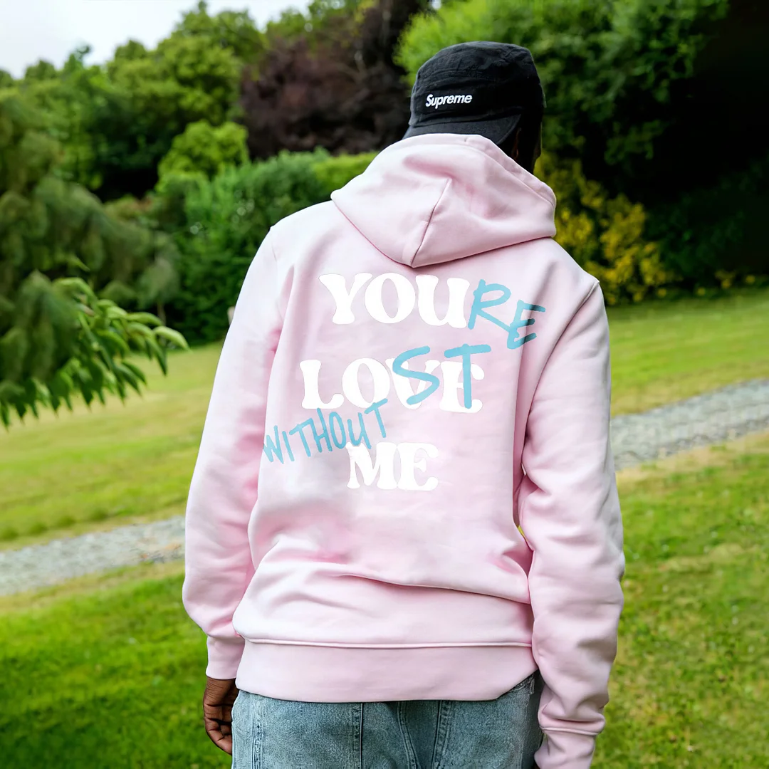 Tiboyz Your Lost Without Me Print Hoodie