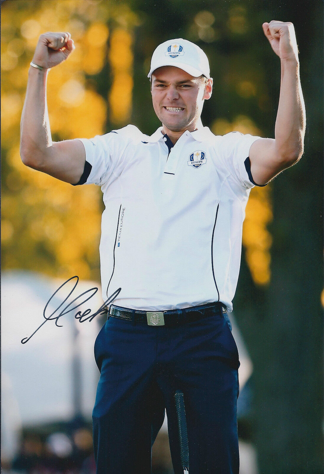 Martin KAYMER SIGNED Autograph 12x8 Photo Poster painting AFTAL COA 2012 Ryder Cup GOLF Victory