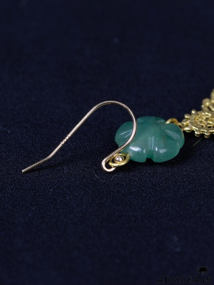 Flower Decor Drop Earrings