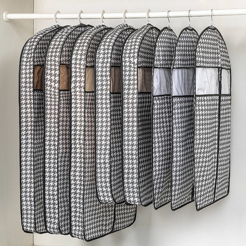 Clothes Dust Cover Coat Suit Cover Dust Bag Household Non-woven Breathable Storage Hanging Clothes Bag Dust-proof Clothes Cover