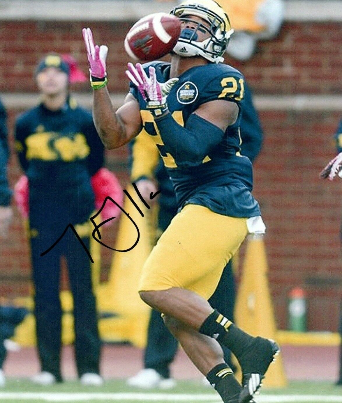 Jeremy Gallon Michigan Wolverines Signed 8x10 Photo Poster painting Autographed COA 5