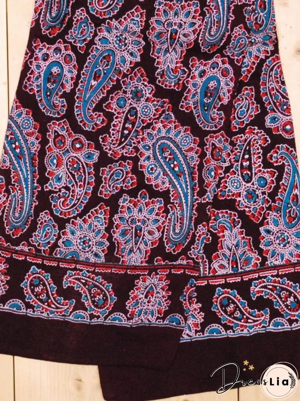 Casual Paisley Autumn Polyester Lightweight Micro-Elasticity Daily Regular Fit Skirt Skirt for Women