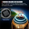 Lampe de camping LED &agrave; chargement solaire portable avec ventilateur r&eacute;glable