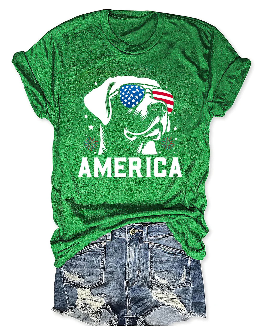 Labrador Retriever America 4th Of July T-shirt