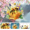 Diamond Painting Acrylic Bee Honey Hanging Pendant for Home Wall Decor