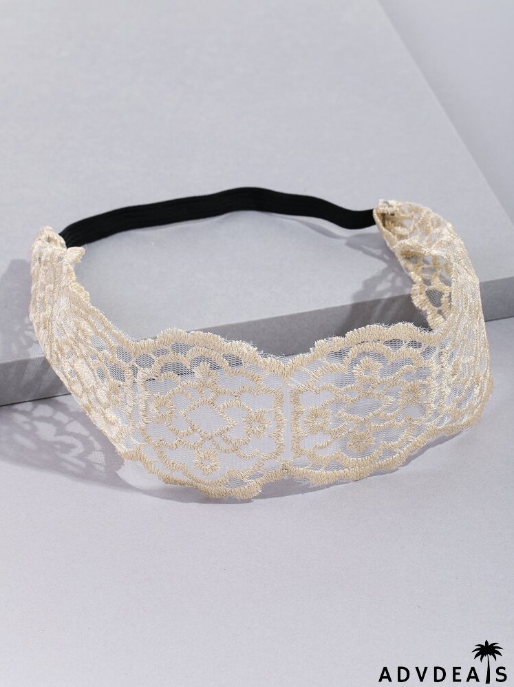 Lace Embroidered Hair Band