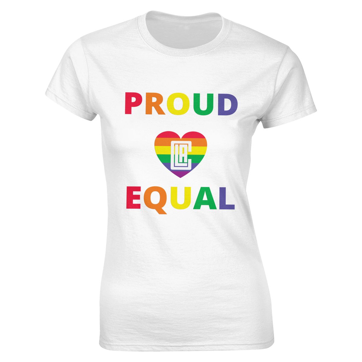 Los Angeles Clippers Proud & Equal Pride Women's Soft Cotton T-Shirt