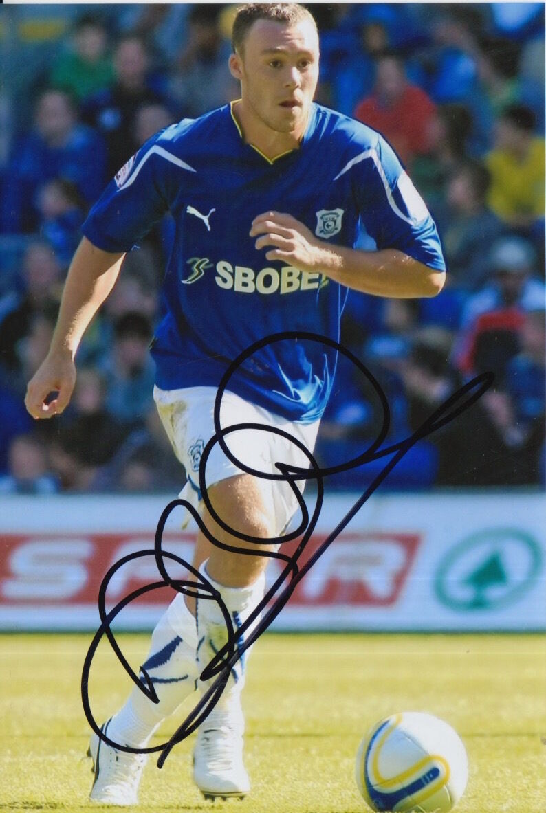 CARDIFF CITY HAND SIGNED DARCY BLAKE 6X4 Photo Poster painting 1.