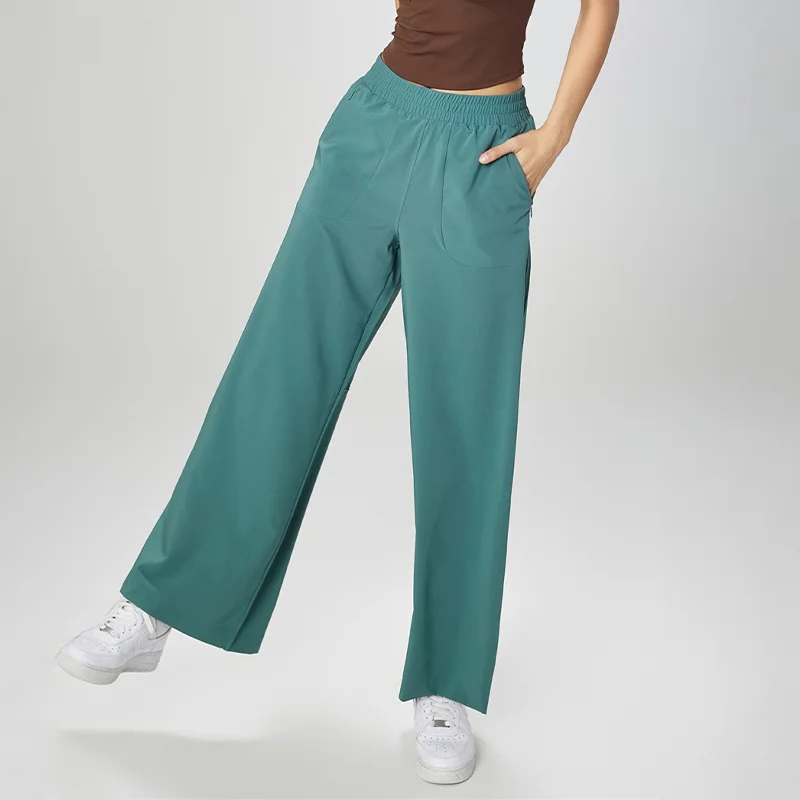Quick-drying loose-fitting waist-cinching pants