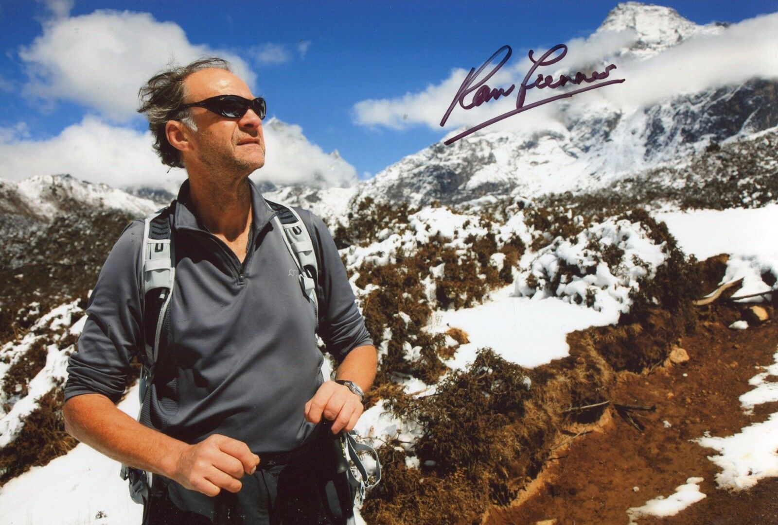 Mount Everest climber & explorer Sir Ranulph Fiennes signed Photo Poster painting - UACC DEALER