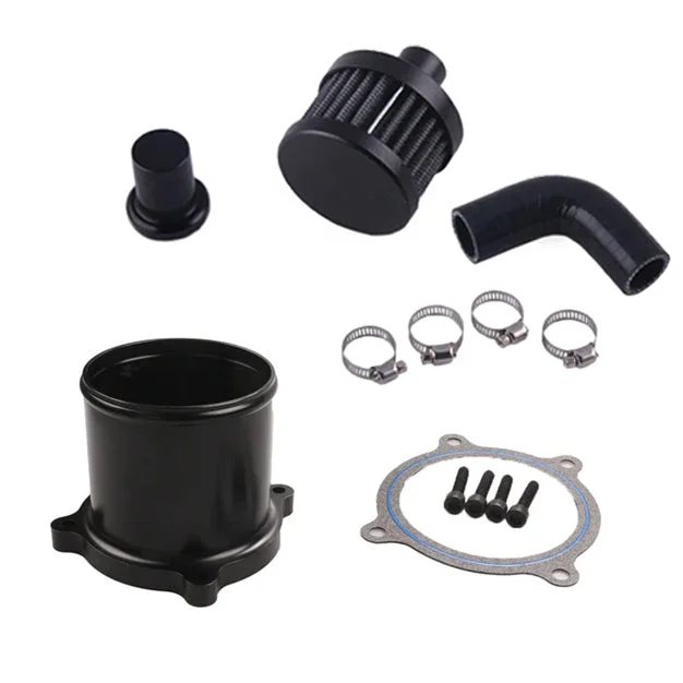 2007.5-2018 6.7L Dodge Ram Cummins 2500 3500 Diesel CCV Black Crankcase Ventilation & EGR Valve Delete Kit