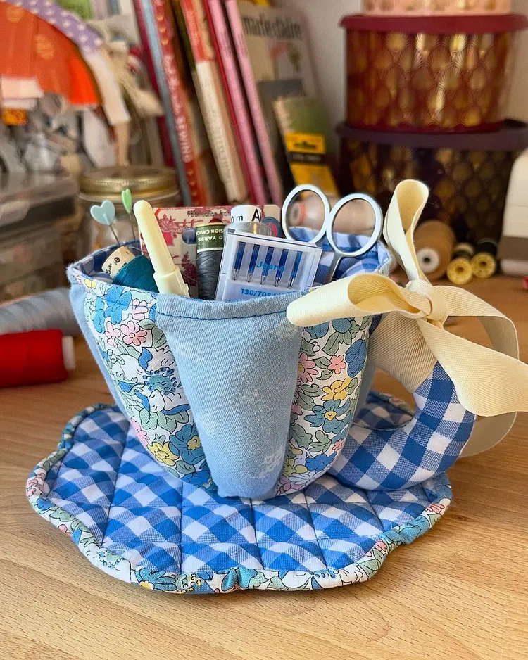 Patchwork Teacup Storage Set Template & Instructions