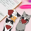 4Pcs chat-bricolage marque-page