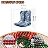 Porcelain Glass Bead Partial 11CT DIY Stamped Cross Stitch Kits for Beginners Adults Home Decor Cross Stitch Art and Crafts Kits 14.04x14.04in
