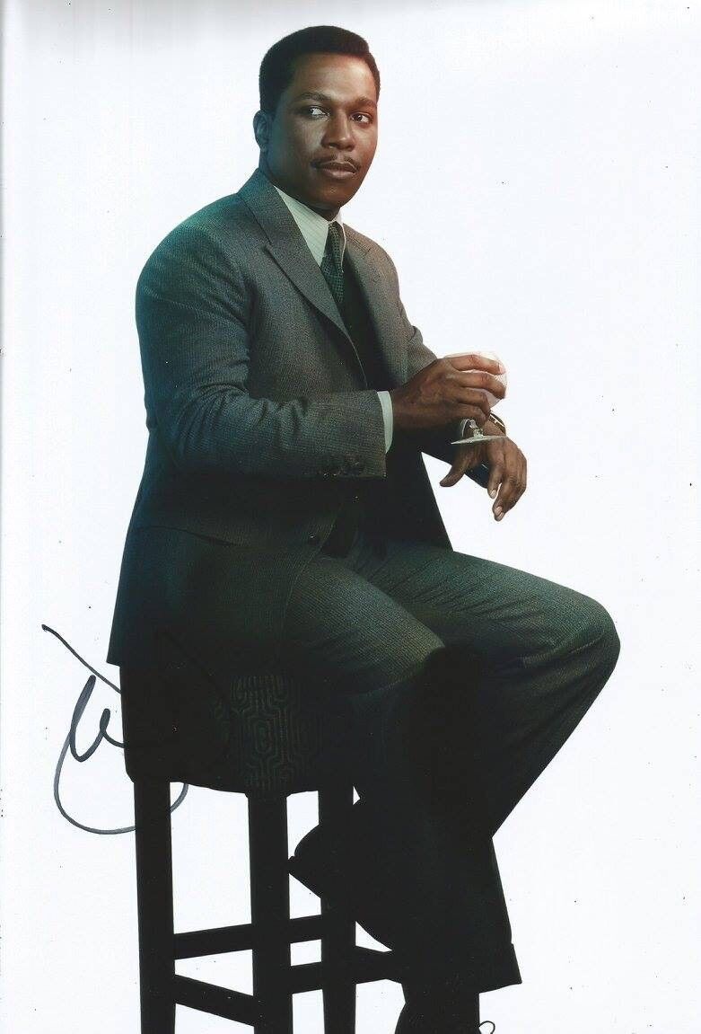 Leslie Odom Jr Signed Murder On The Orient Express 12x8 Photo Poster painting AFTAL