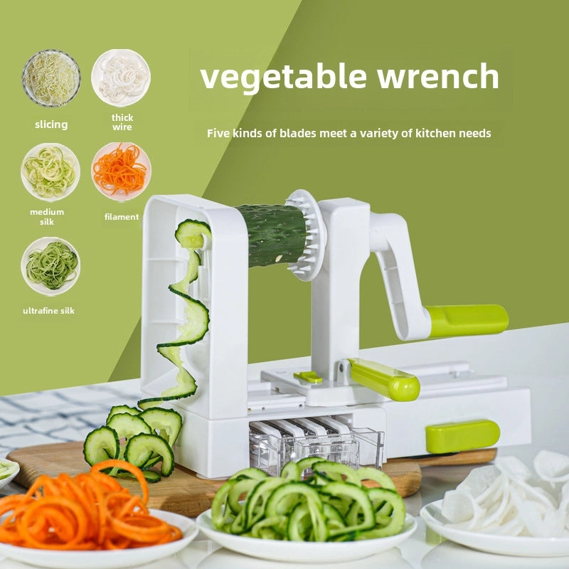 FDA Certified Hand Roller Multifunctional Vegetable Cutter Radish Manual Grater Waterfall Potato Shredded Thread Cutter