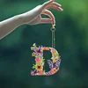 1Pc DIY Diamond Painting Lettter Keychain