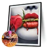 Diamond Painting -DIY Round Drill Rose in Mouth