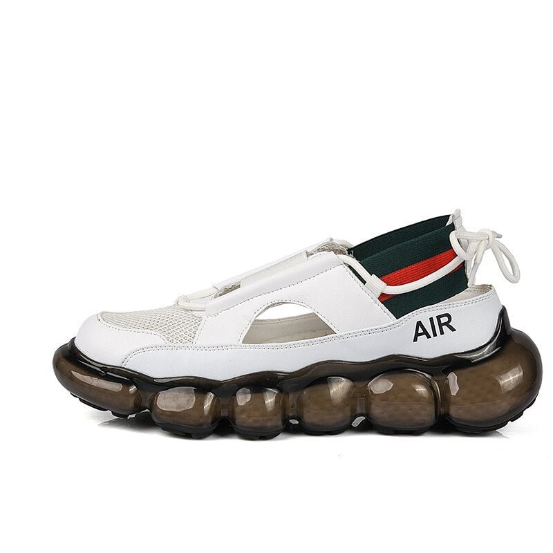Fashion Men's Sandals Summer Soft Sandals High Quality Microfiber Leather Sandals Outdoor Antiskid Damping Men Roman Sandals