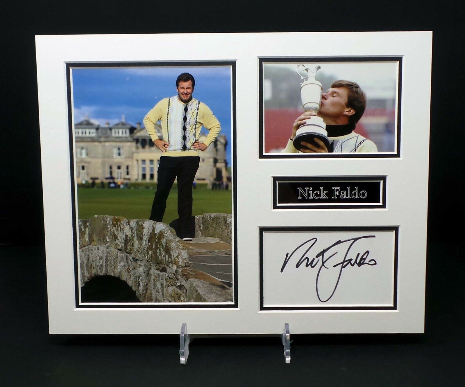 Nick FALDO Signed Mounted Photo Poster painting Display AFTAL RD COA St Andrews Open Golf Winner