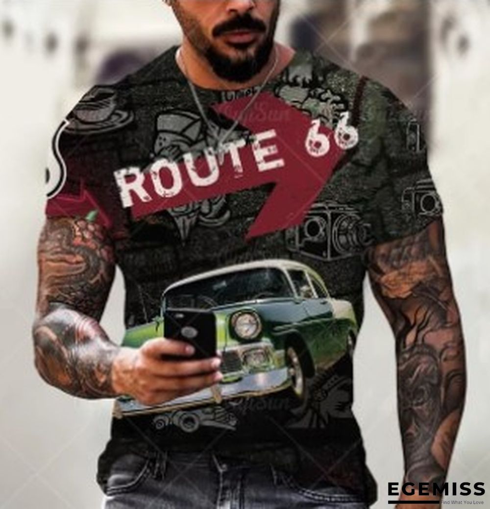 Casual Summer Slim Print Thin Youth T-shirt Trend | EGEMISS