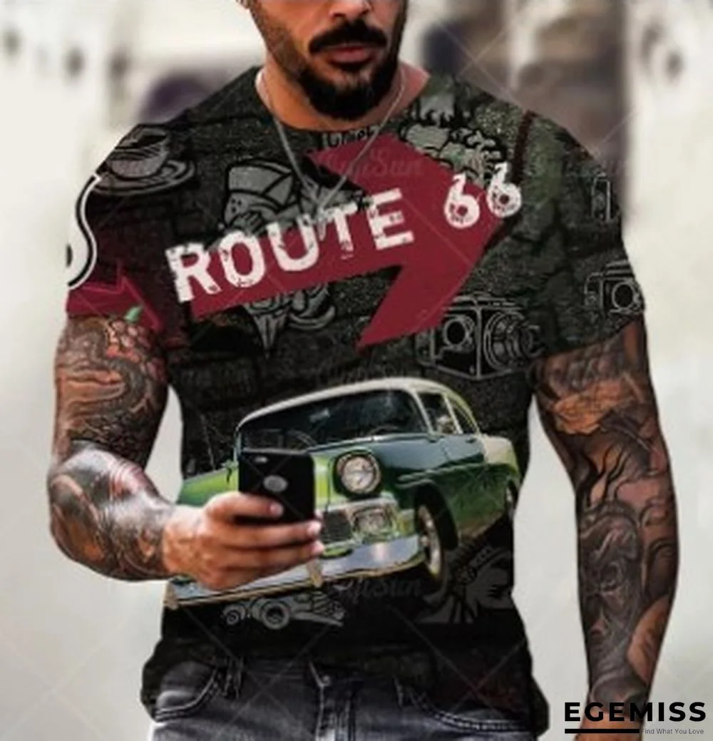 Casual Summer Slim Print Thin Youth T-shirt Trend | EGEMISS