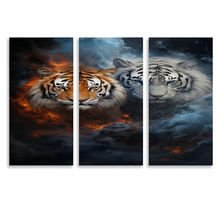 3 Panel Hanging Posters Vertical FIRE AND WATER BEASTS  customized, personalized, gift