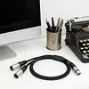 3Pin Audio Speakers Splitter Patch Cable 1 XLR Female To 2 XLR Male Stereo Audios Adapter Patching Cable Shielded Patching Cord Adaptor for Recording Speaker Systems Radio Station