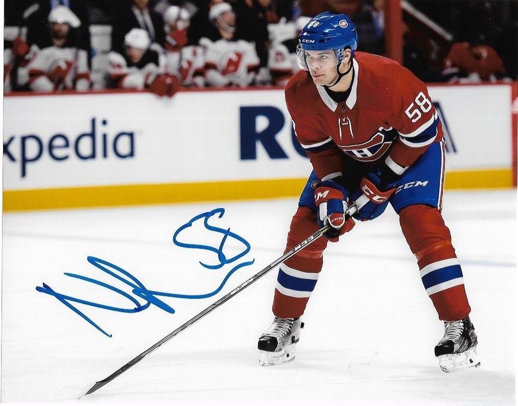 Montreal Canadiens Noah Juulsen Signed Autographed 8x10 Photo Poster painting COA #4