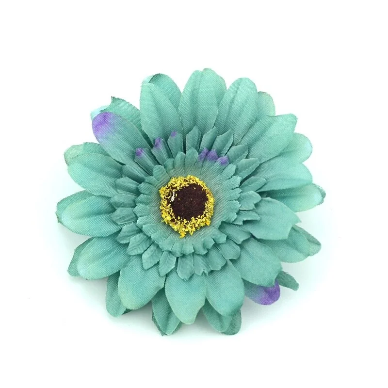 5/30pcs Large Daisy Silk Artificial Dahlia Flower Heads For Wedding Decoration Party DIY Scrapbook Handmade Craft Fake Flowers