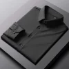 Men's business casual noodle soup anti-wrinkle shirt