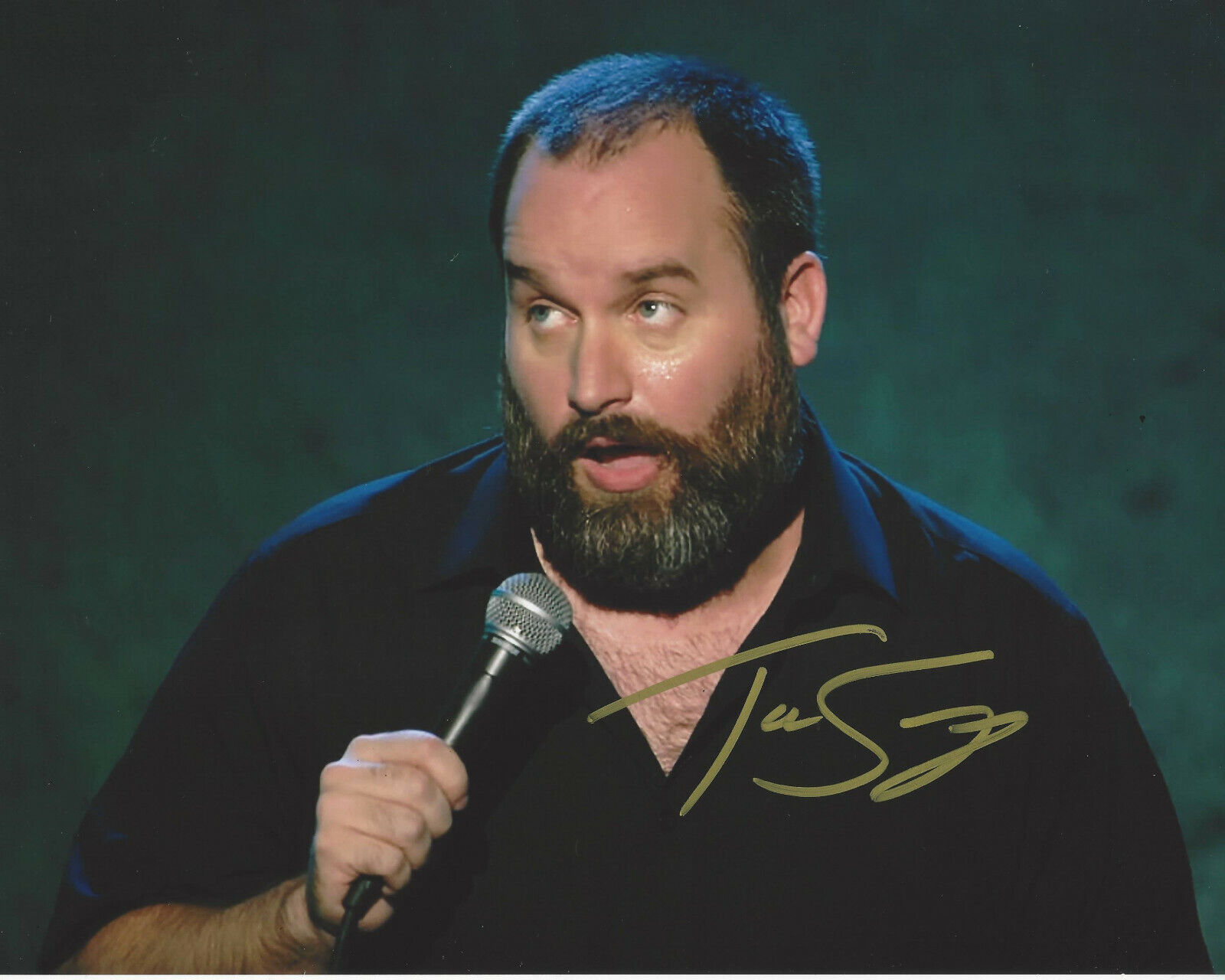 COMEDIAN TOM SEGURA SIGNED AUTHENTIC 8x10 Photo Poster painting 8 w/COA ACTOR STAND UP PROOF