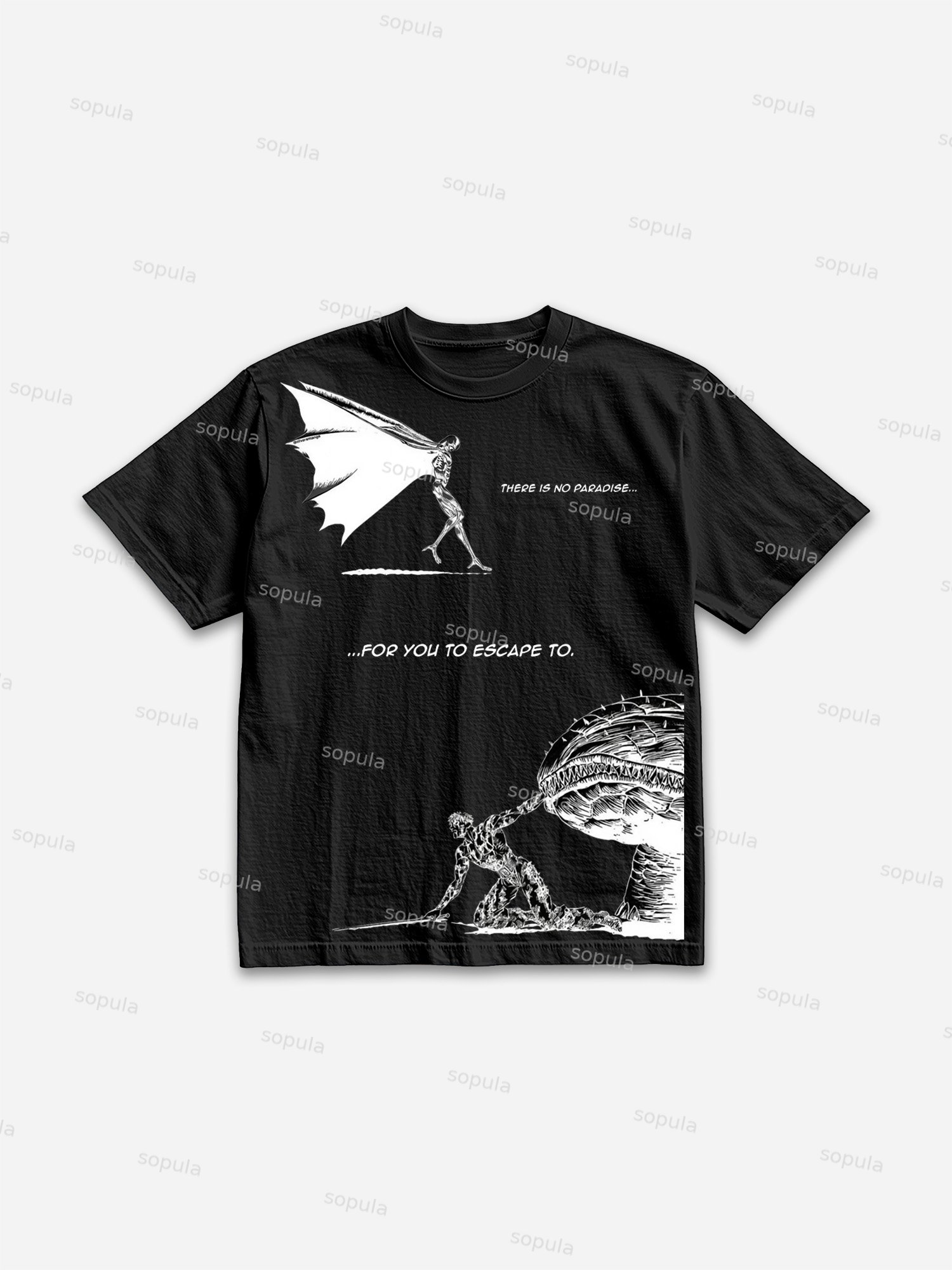 Berserk Manga Graphic Cotton T-shirt - SOPULA
